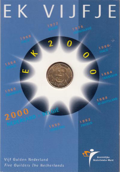 Beschrijving: 5 Gulden W.K.SOCCER ORIGIN.PACKACE